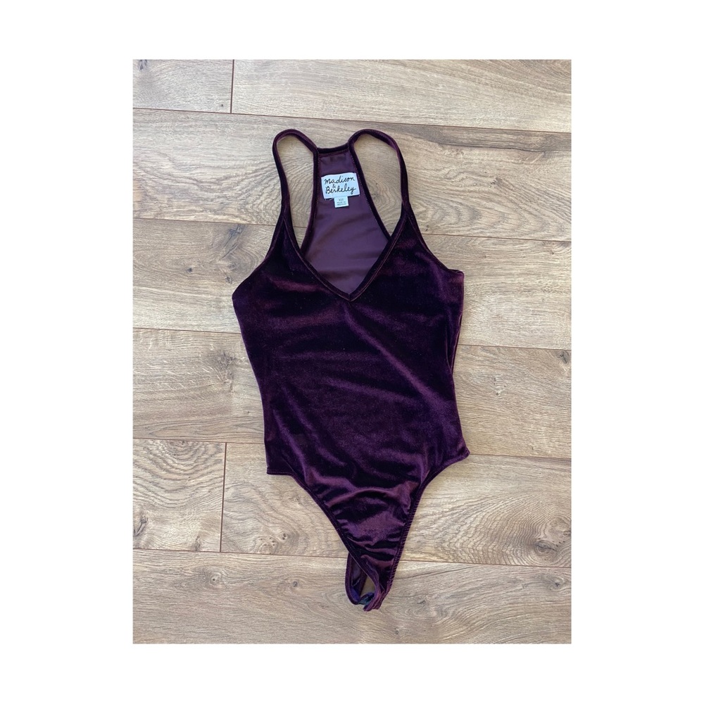 Velvet body suit (thong)
